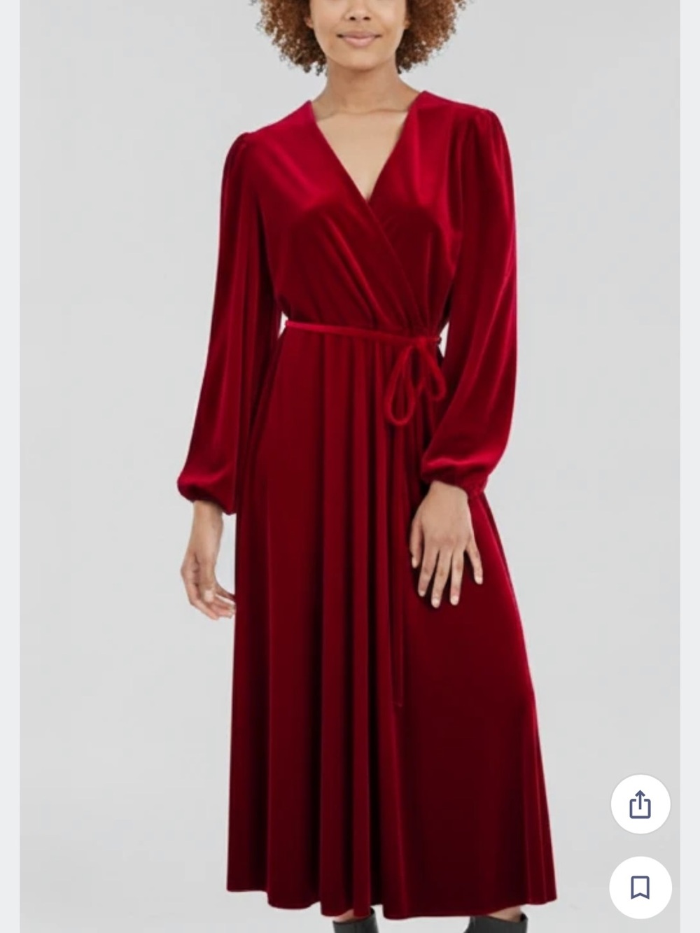 NWT INTERNATIONAL CONCEPTS DRESSES red velour maxi dress Size XS